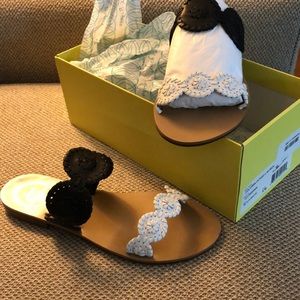 Jack Rogers Colorblocked Lauren sandal. Size 8m.  Brand new-never worn